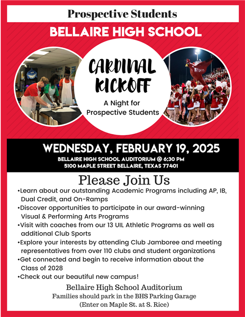 Cardinal Kickoff Details